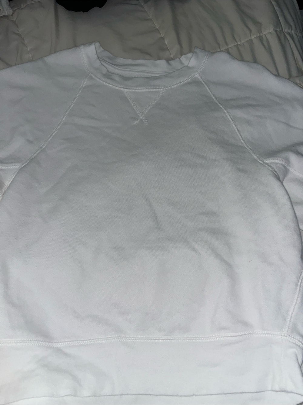 aerie White Women's Crewneck Sweatshirt